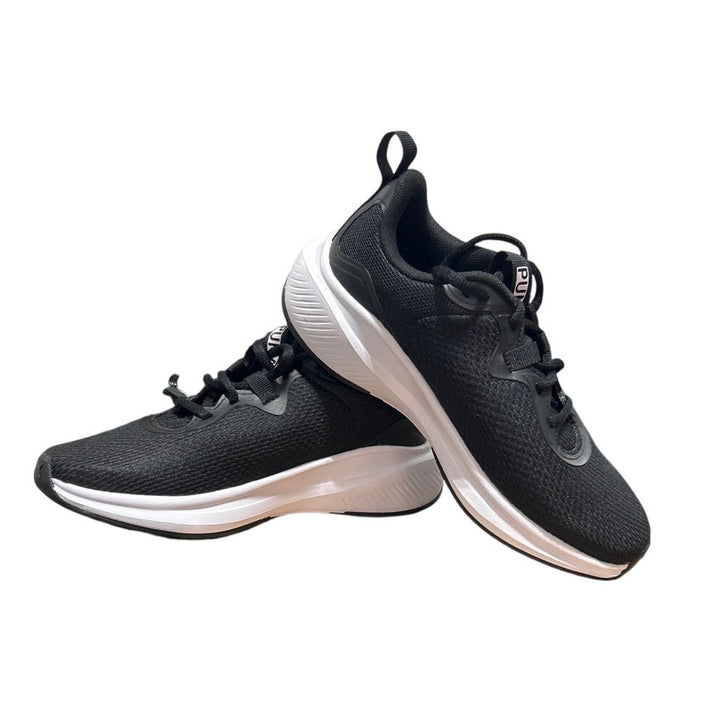 New In Box Puma Womens Size 6 Black White Lace Up Skyrocket Sneaker Shoes