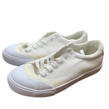 Witwatia Womens Size 10 White Canvas Sneakers Lace Up Casual Tennis Shoes