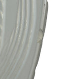 Made In Portugal White 18" X 14" Oval Ceramic Fish Large Serving Platter Dish