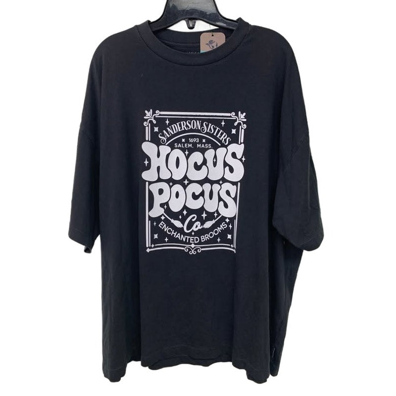 New Upcycled Hand Printed Womens Large Sanderson Sisters Hocus Pocus Tee Shirt