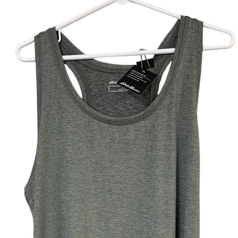 New Eddie Bauer Womens Resolution Gray Recycled Polyester Athletic Tank Dress