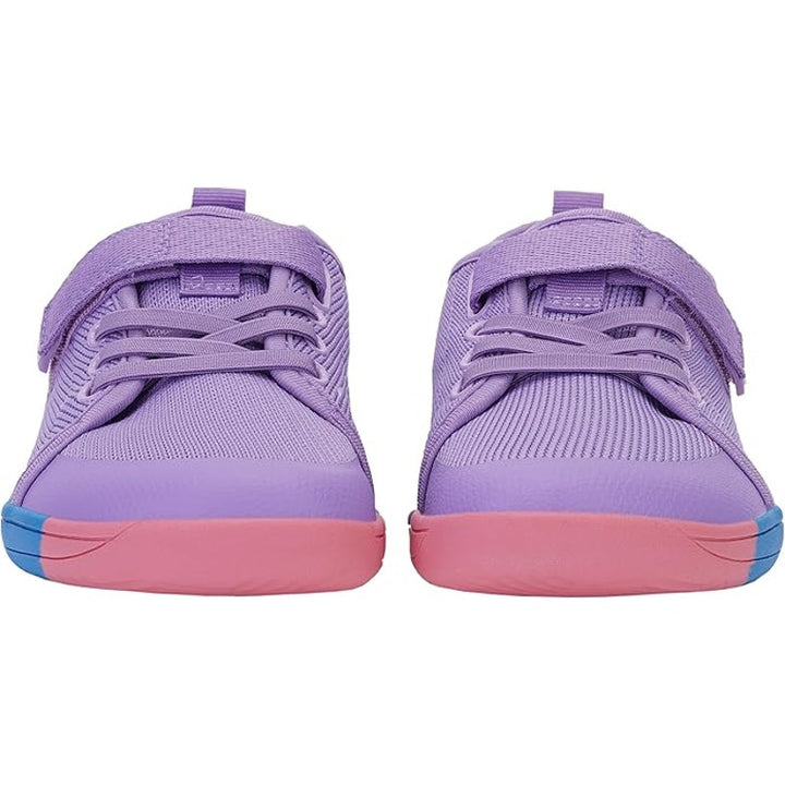 Whitin Girls Size 11 Purple Hook Loop Wide Toe Box Barefoot Athletic Shoes