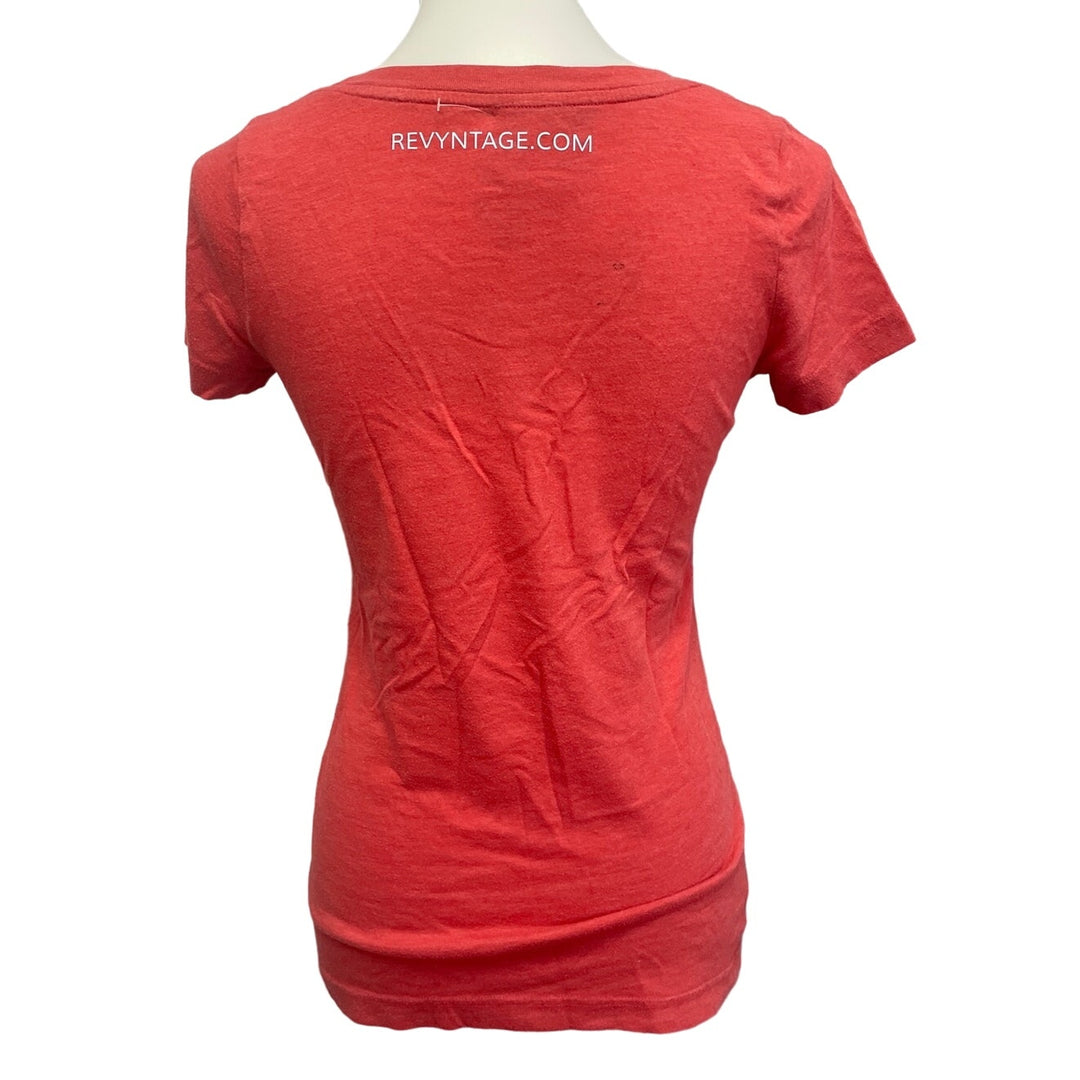 Hand Printed Upcycled Womens Small Saving the Planet is My Superpower Tee Shirt