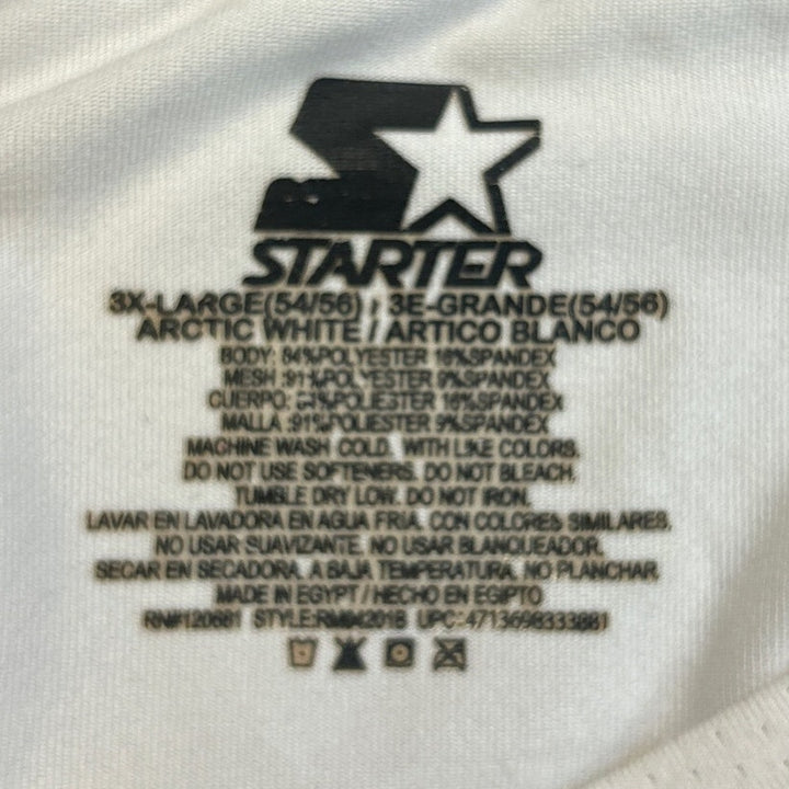 Starter Mens 3XL Short Sleeve Crew Neck Polyester Spandex Athletic Tee Shirt