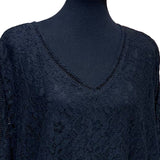 Style & Co Woman 3X Long Sleeve Lacy Hi Low Tunic w Front Torso Lining Blouse