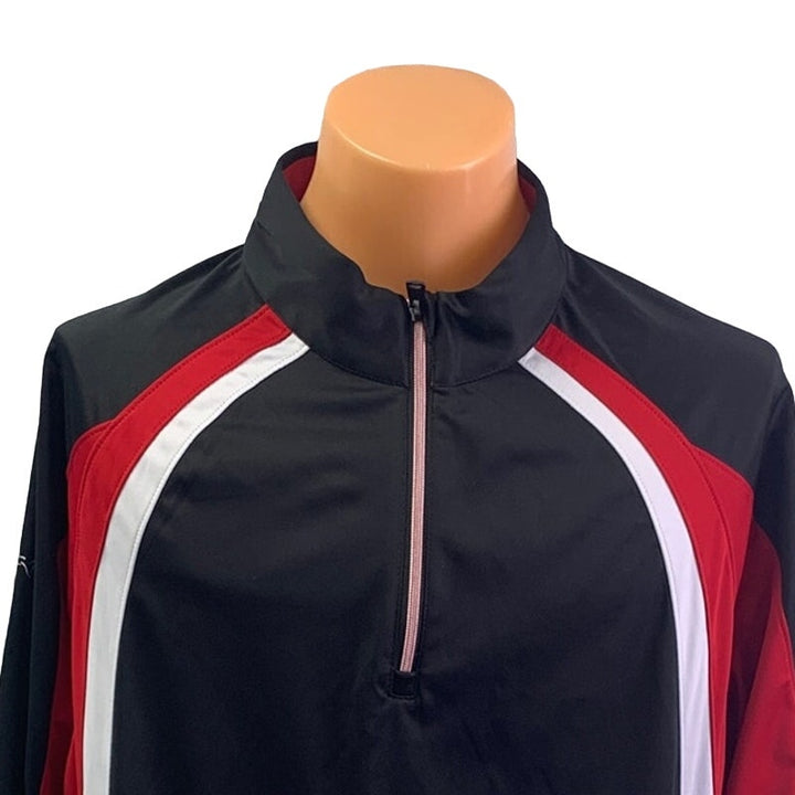 Greg Norman Mens XXL Polyester Quarter Zip Pullover Drawstring Waist Golf Jacket