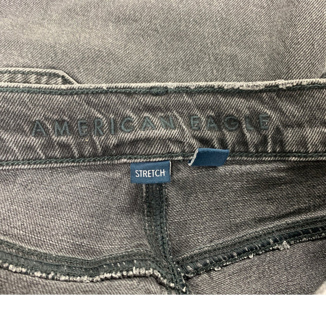 New American Eagle Womens Size 4 Black High Rise Relaxed Straight Denim Jeans
