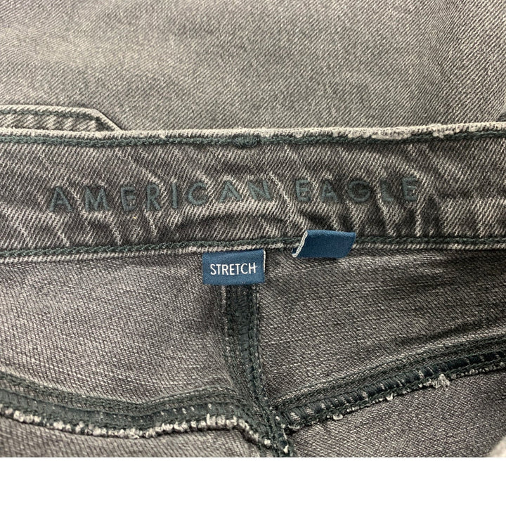 New American Eagle Womens Size 4 Black High Rise Relaxed Straight Denim Jeans