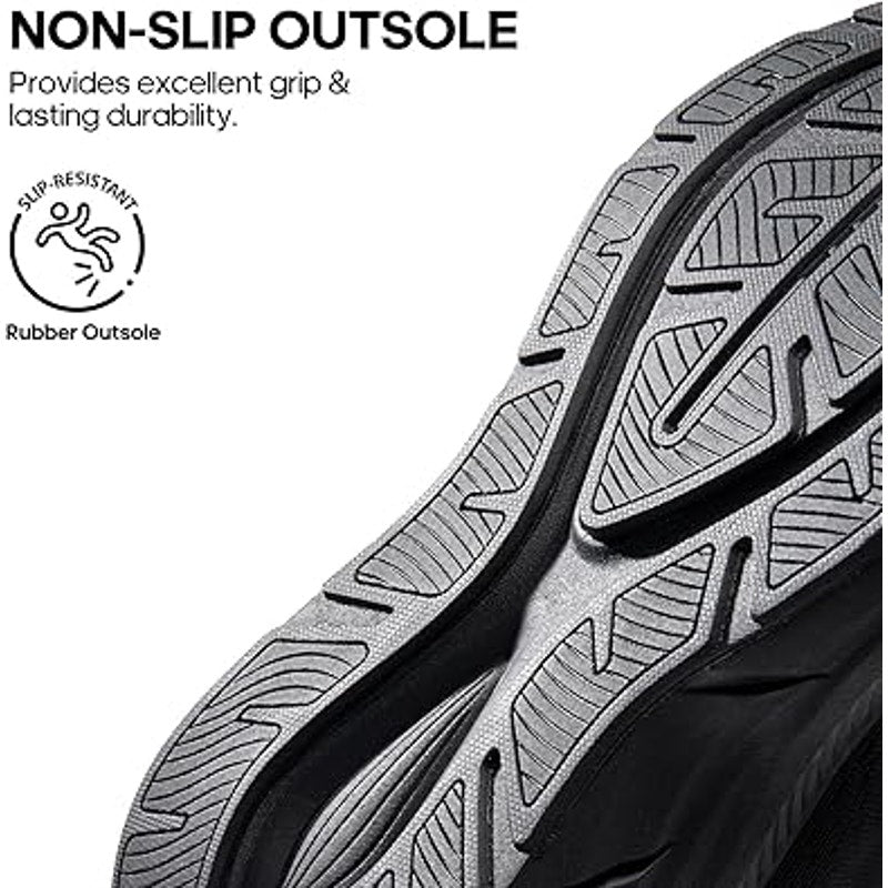 Nortiv8 Womens Size 9 Black Lace Up Elevated Cushioned Walking Athletic Shoes