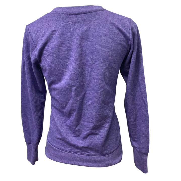 Anvil Womens Small Love Long Sleeve Crew Neck Lightweight PolyCotton Sweatshirt