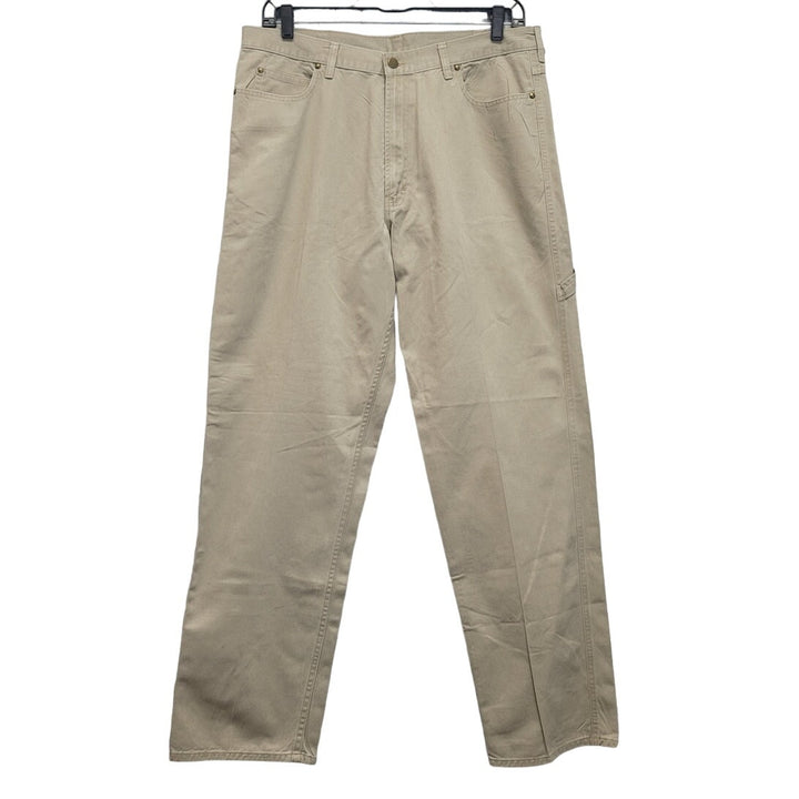 Haggar Generations Mens 38X34 100% Cotton Multi Pocket Flat Front Pants