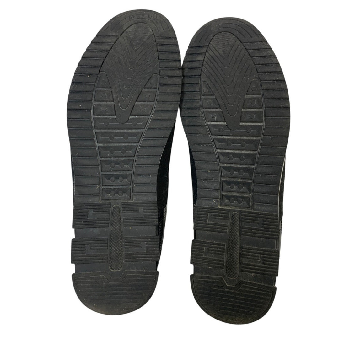 Cosidram Mens Size 11 Black Loafers Slip On Low Top Round Toe Casual Shoes