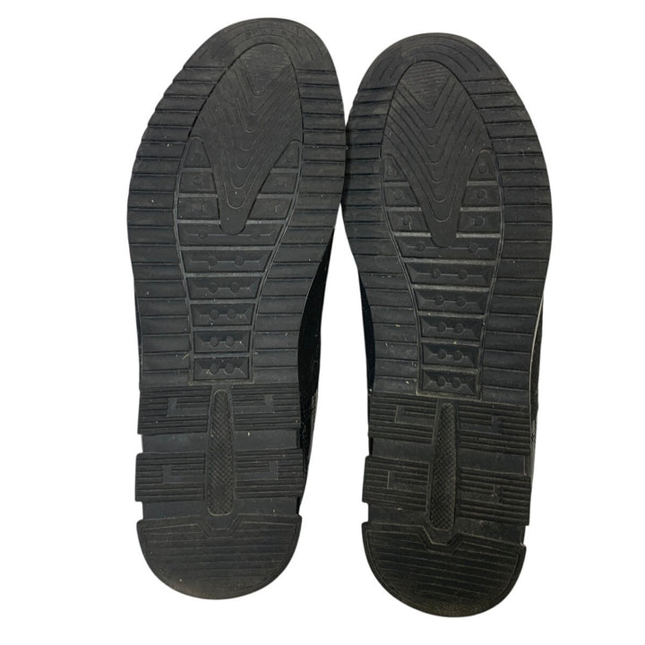 Cosidram Mens Size 11 Black Loafers Slip On Low Top Round Toe Casual Shoes