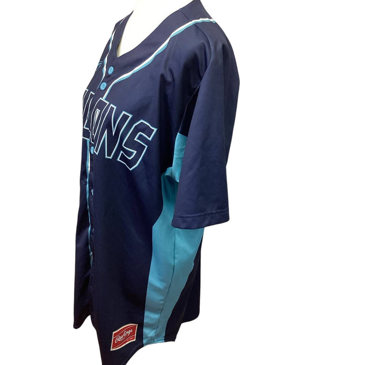 St Charles Missouri Talons Mens XL Button Down Rawlings Baseball Jersey Shirt