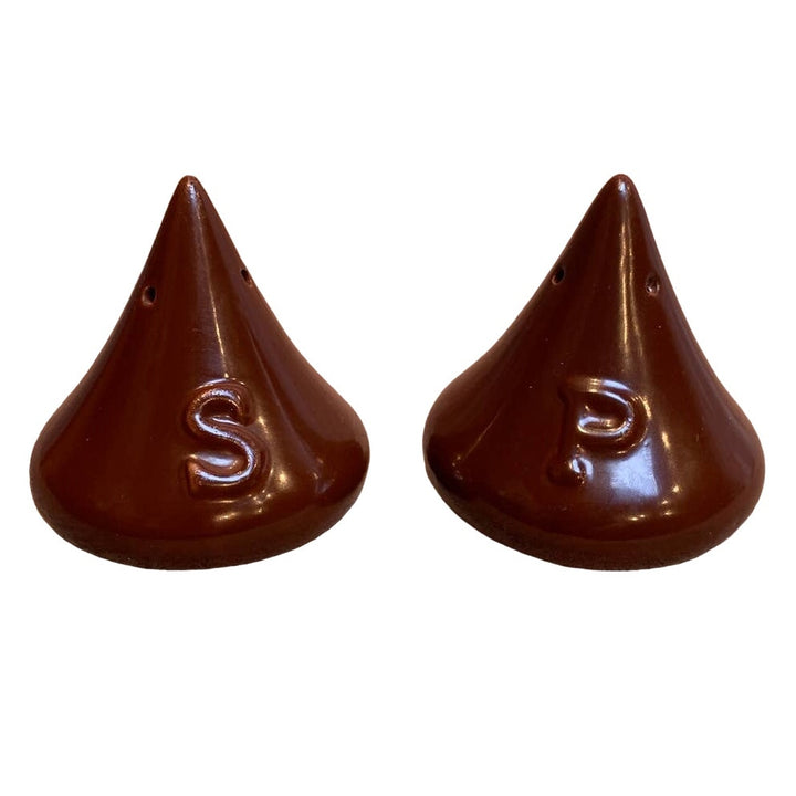 Vintage Hershey Chocolate Kiss Ceramic Salt &amp; Pepper Shaker Set