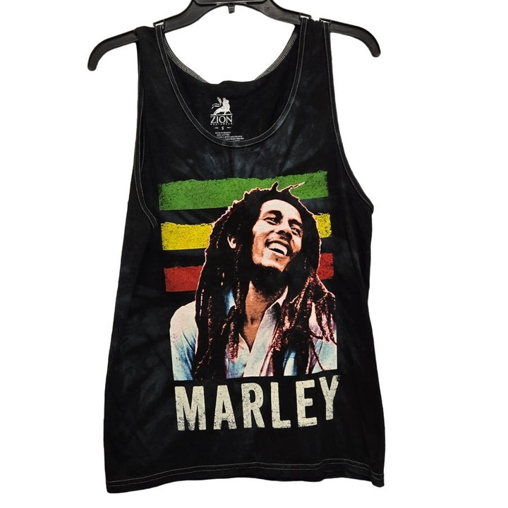 Zion Rootswear Mens Small Bob Marley Tie Dye 100% Cotton Tank Top