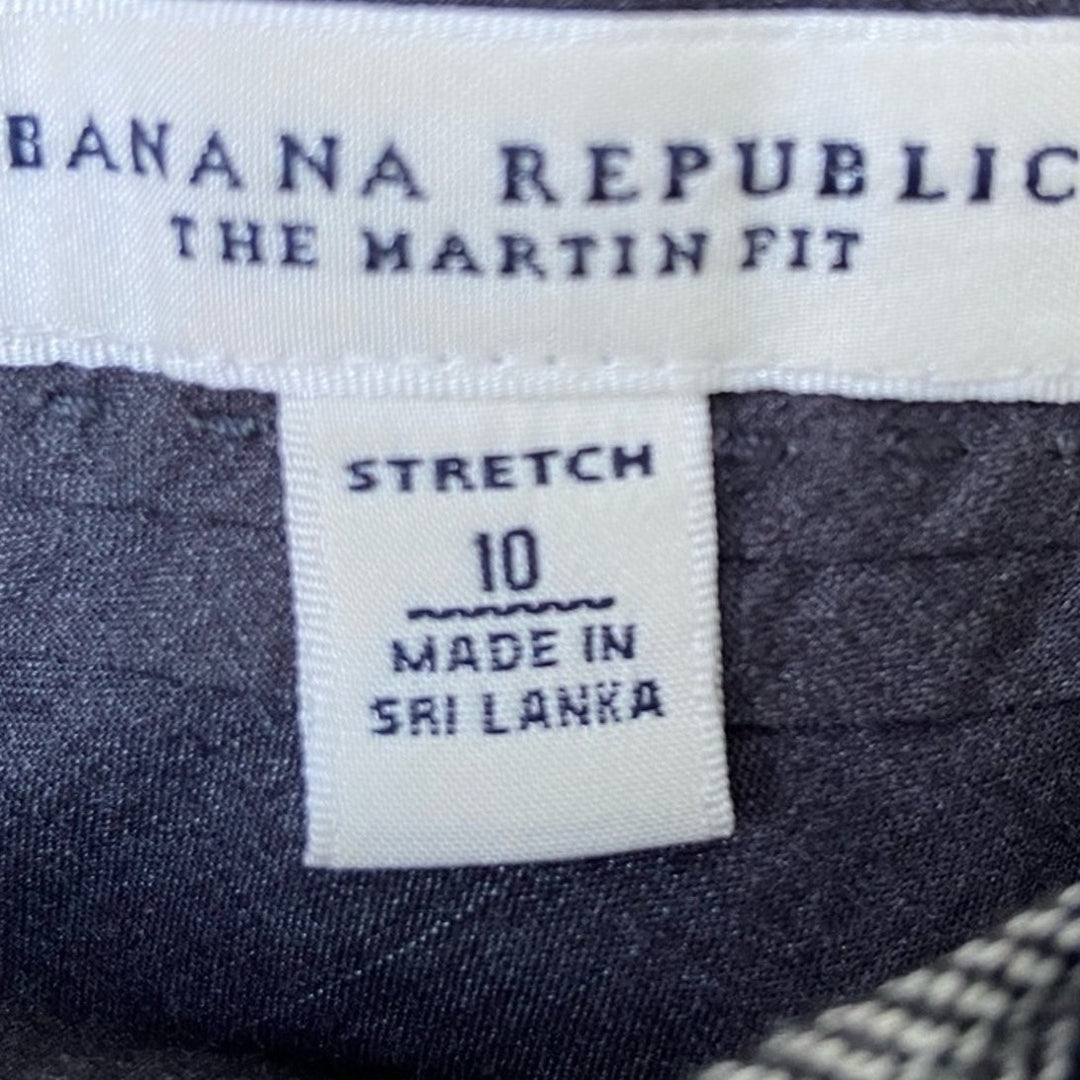 Banana Republic Womens Size 10 Wool Blend Stretch Martin Fit Pants w Pockets