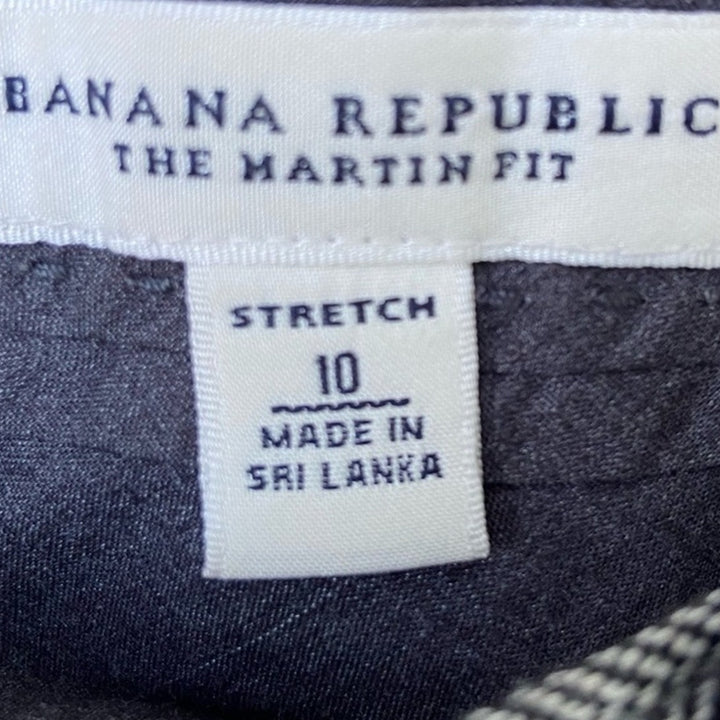 Banana Republic Womens Size 10 Wool Blend Stretch Martin Fit Pants w Pockets