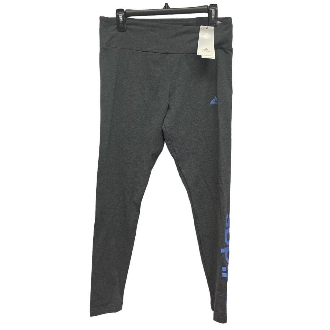 New Adidas Womens Size XL Full Length High Rise Tight Fit Athletic Leggings
