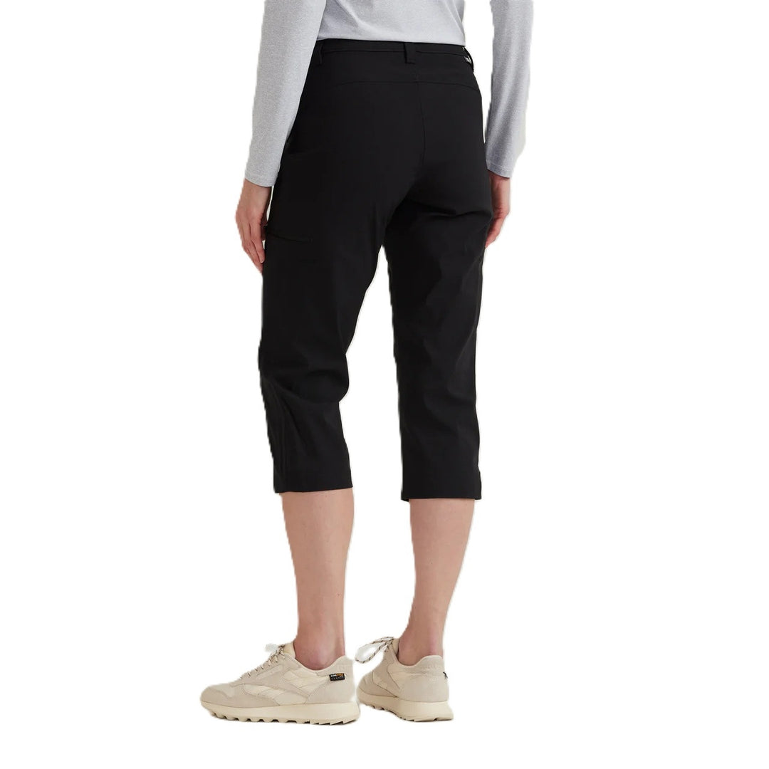 New Eddie Bauer Womens Size 0 Black First Ascent UPF50+ Mid Rise Guide Capris