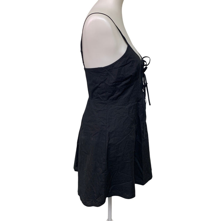 New American Eagle Womens Medium Front Tie Spaghetti Strap Fit n Flare Dress