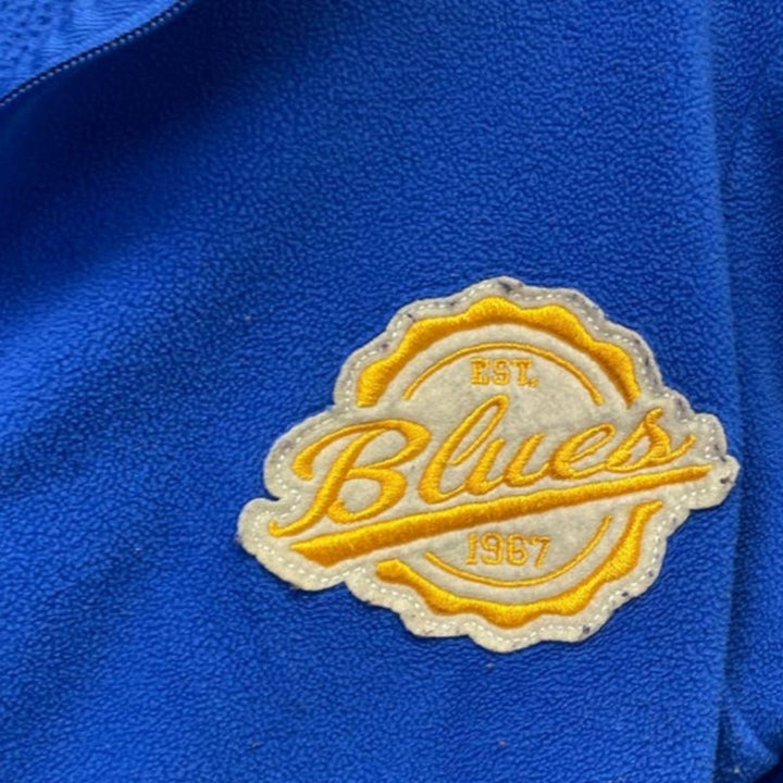NHL St Louis Blues Hockey Womens Small Full Zip 100% Polyester Fleece Jacket