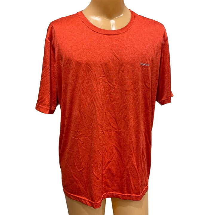 Reebok Mens XL Short Sleeve 100% Polyester Crew Neck Athletic Tee Shirt