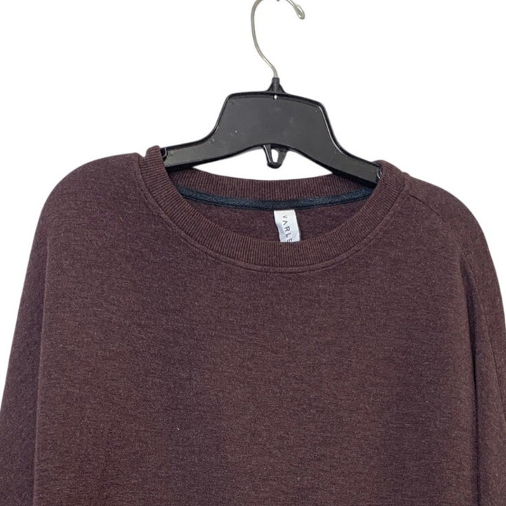 Varley Womens Large Purple PolyBlend Long Sleeve Crew Neck Pullover Knit Sweater