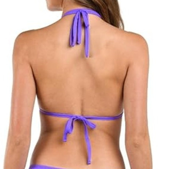 NWT New La Blanca Womens Size 12 Island Goddess Halter Triangle Bikini Top ONLY