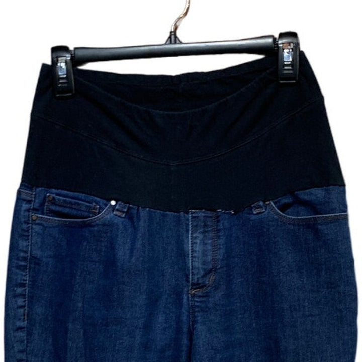 Ann Taylor Maternity Medium Handmade Stretch Panel Cotton Blend Denim Jeans