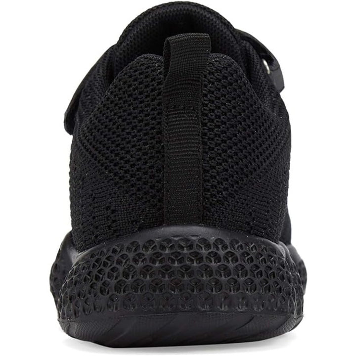 New Santiro Boys Size 11.5 Black Hook Loop Slide On Lightweight Sneaker Shoes