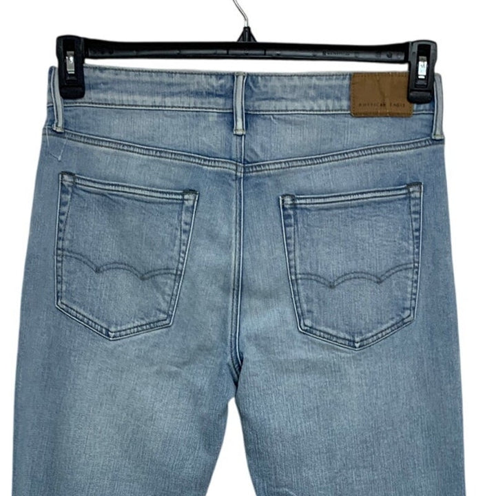 New American Eagle Mens 32 X 34 Airflex Original Boot Cut Denim Blue Jeans