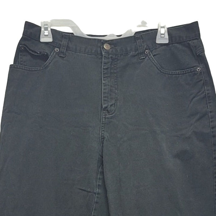 Bill Blass Womens 12 100% Cotton Easy Fit Straight Cut Multi Pocket Denim Jeans