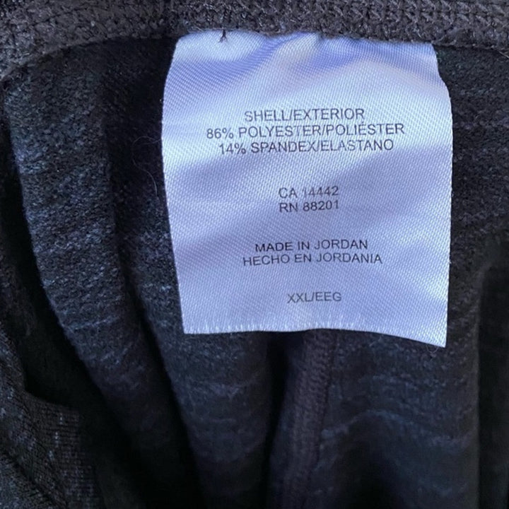 Mondetta Womens XXL Heathered Gray Performance Luxury Athletic Capri Leggings