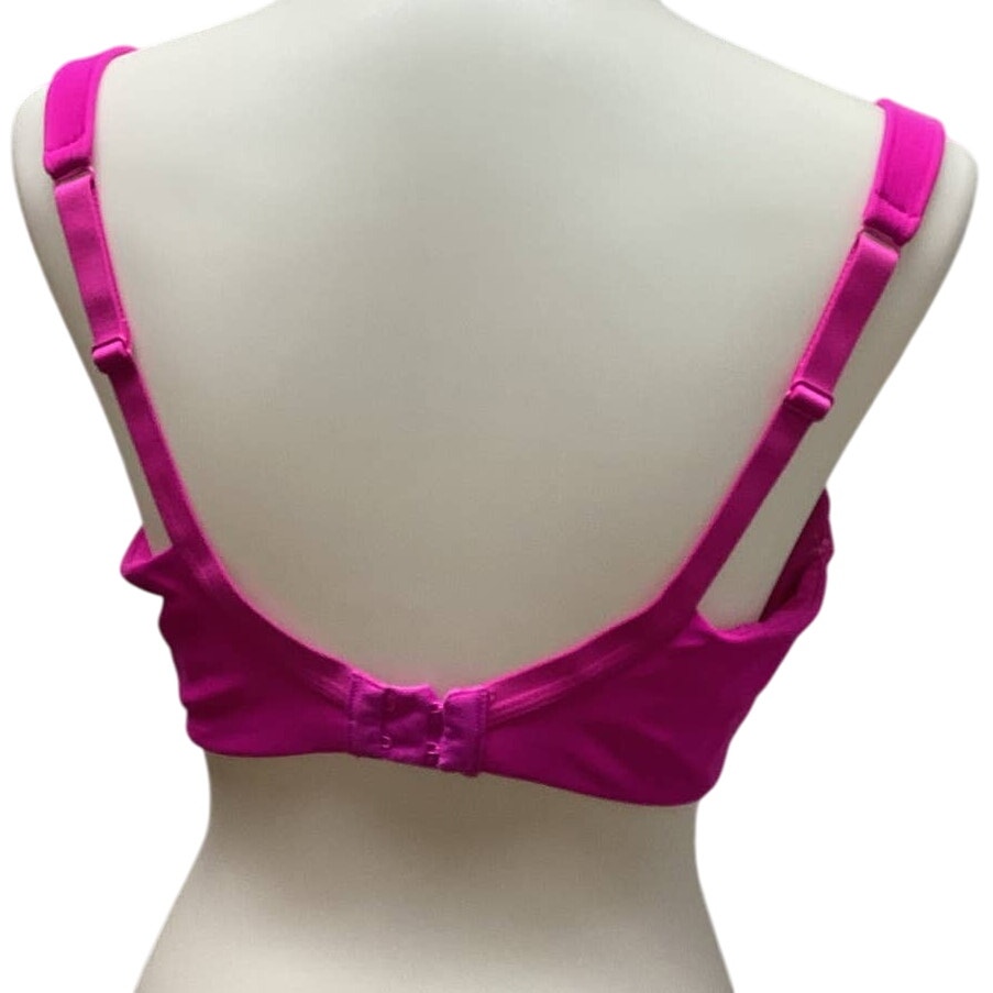 Ambrielle 38D Underwire Lightly Lined Nylon Balconette 2 Hook Adjustable Bra
