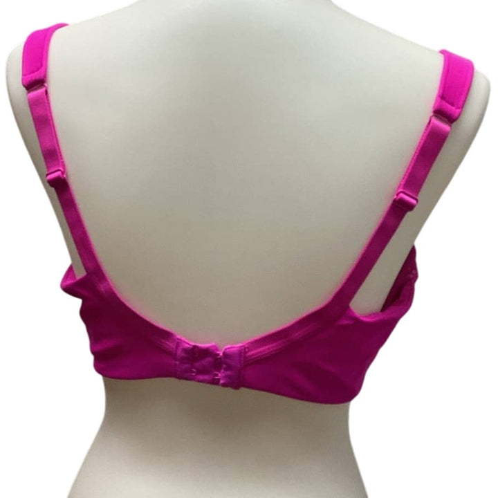 Ambrielle 38D Underwire Lightly Lined Nylon Balconette 2 Hook Adjustable Bra