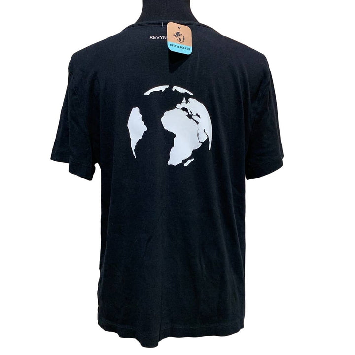 Hand Printed Upcycled Womens XL Saving the Planet is My Superpower Tee Shirt