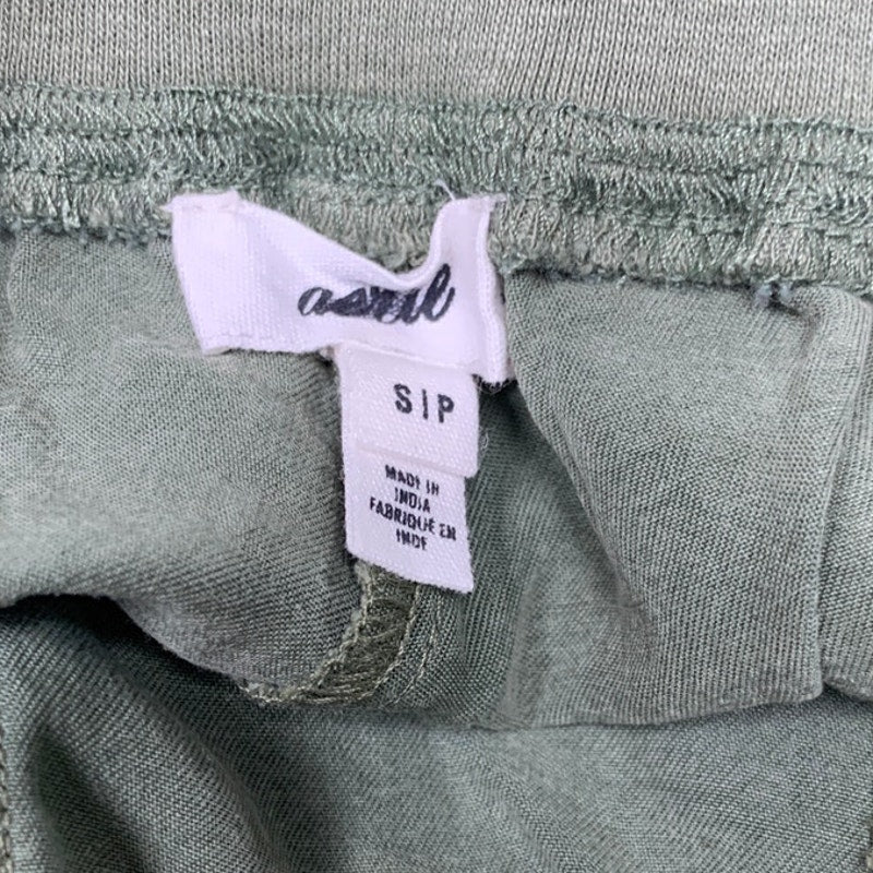 New Aerie Womens Small Soft Green Stretch Elastic Drawstring Waist Jogger Pants