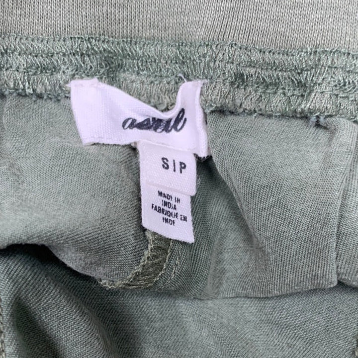 New Aerie Womens Small Soft Green Stretch Elastic Drawstring Waist Jogger Pants
