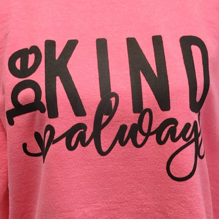 Hanes Upcycled “Always Be Kind” Crewneck Sweatshirt, Women&