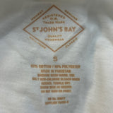 New St John's Bay Mens Large Mountain USA PolyCotton Short Sleeve Tee Shirt