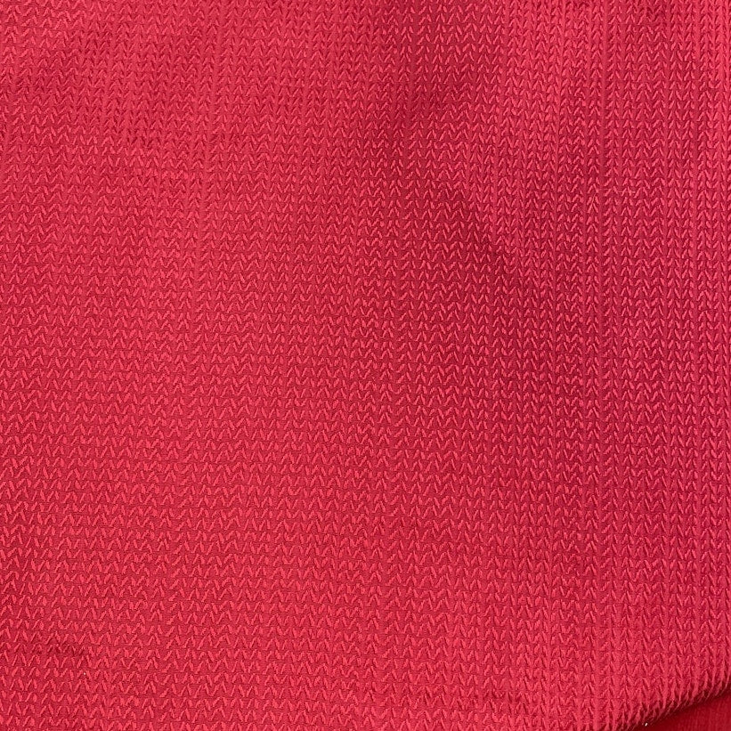 Solid Red Oval Cotton Blend Christmas Holiday Event Woven Fabric Tablecloth