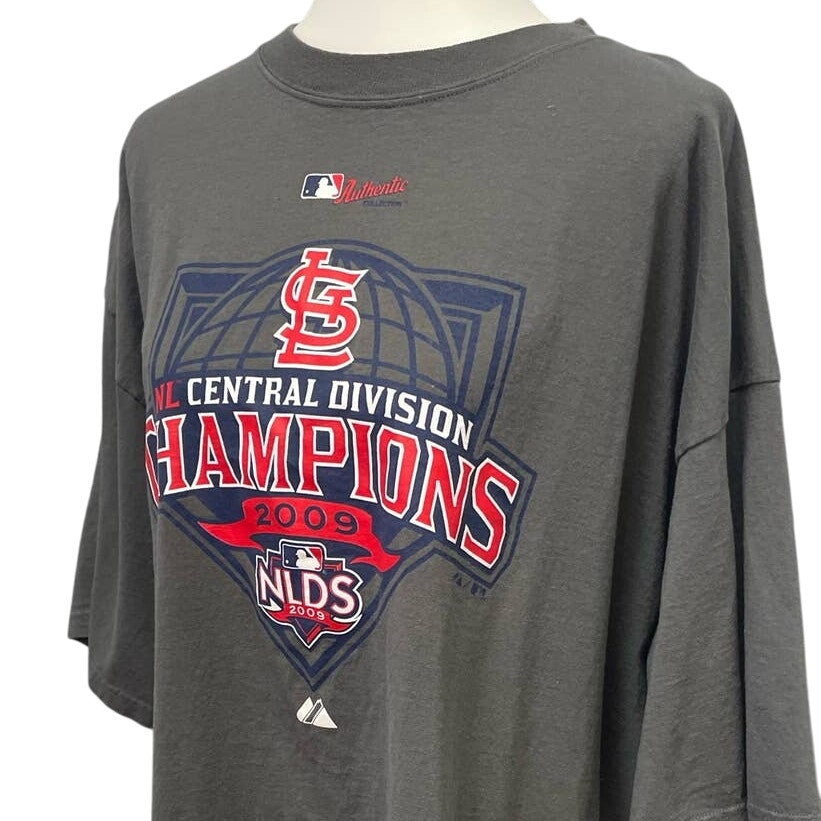 2009 St Louis Cardinals Baseball Mens XL NLDS Central Division Champs Tee Shirt