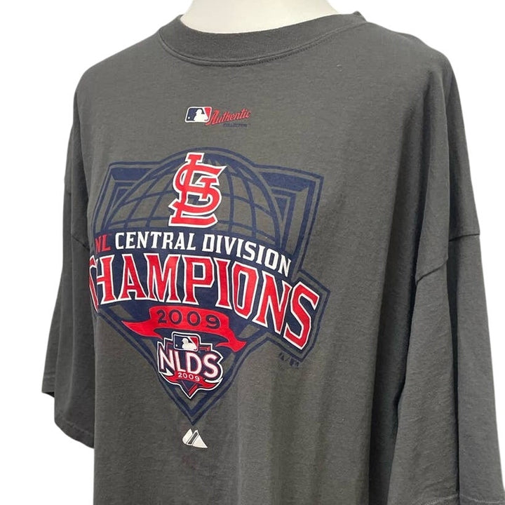 2009 St Louis Cardinals Baseball Mens XL NLDS Central Division Champs Tee Shirt