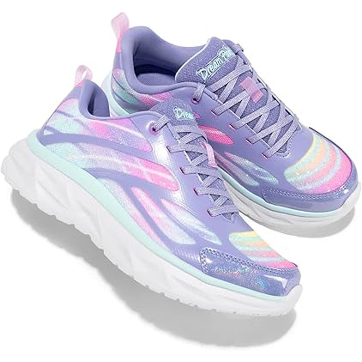 Dream Pairs Little Girls Size 3 Purple Glitter Sneakers Lace Up Tennis Shoes