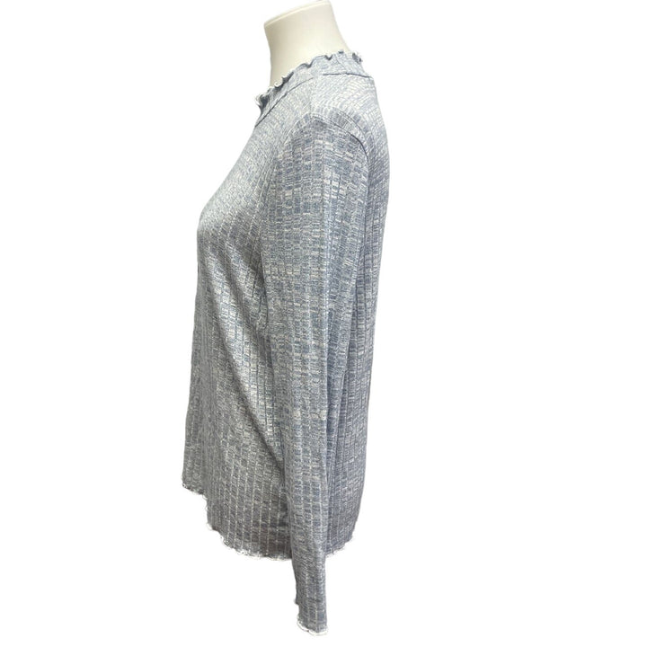 New Rebellious One Womens Plus Size 1X Long Sleeve Ruffled Soft Pullover Sweater