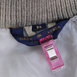 Vintage Womens Medium Full Zip Tan Adjustable Waist Warm Winter Puffer Coat