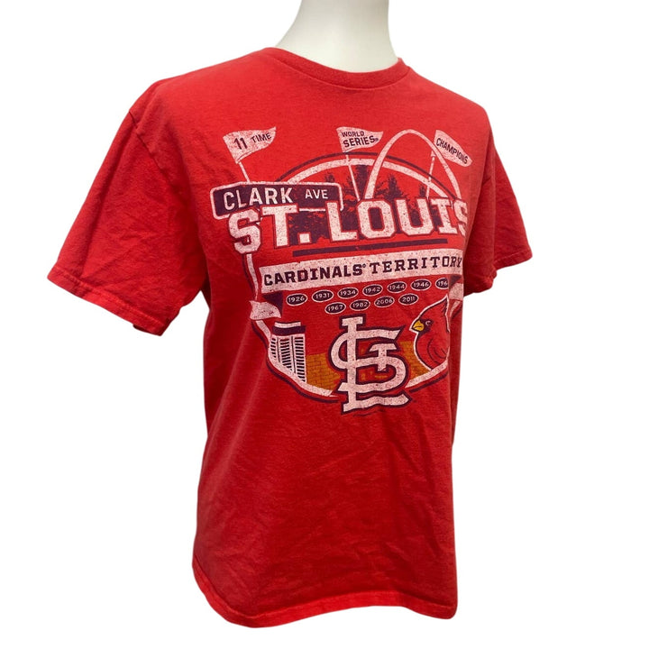 MLB St Louis Cardinals Baseball Mens Medium Cotton Blend Short Sleeve Tee Shirt