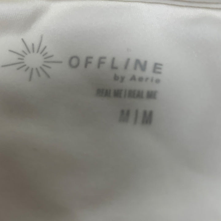 New Offline by Aerie Womens Medium Long Sleeve V Neck Collared Athletic Shirt