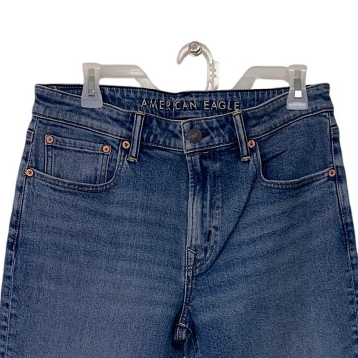 New American Eagle Womens Size 12 Airflex+ Athletic Fit Denim Blue Jeans